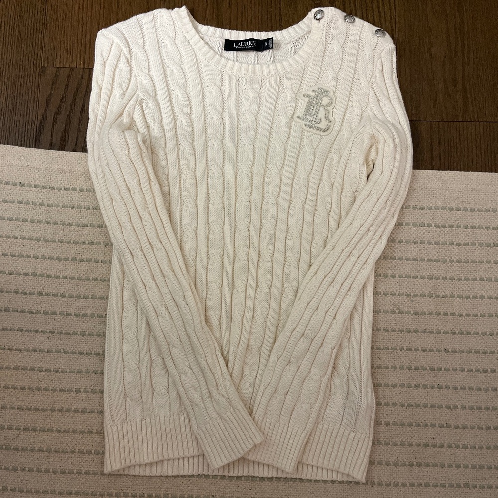 Ralph Lauren white sweater